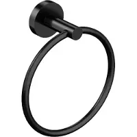 Aloni Handtuchring Ø 16 cm Schwarz matt