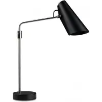 Northern Birdy Tischleuchte Swing Black/Steel - , Birdy Swing, Schwarz, für Wohnzimmer, Metall, Design