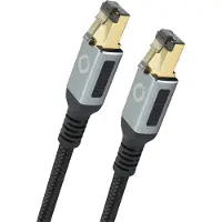OEHLBACH D1C13353, 2 m, Cat8.1, RJ-45, RJ-45, Schwarz, Gold