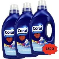 Coral Waschmittel Optimal Color Feinwaschmittel, flüssig, Color Shine, 3 Liter, Waschladungen 60