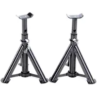 VOREL Achsständer 2 Stück - 2 Tonnen Tragfähigkeit - Hubhöhe: 280 - 370 mm