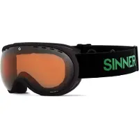 Sinner Skibrille Vorlage S Matte Black Double Orange Sintec Vent 22