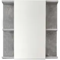 Trendteam Bad Spiegelschrank Nano Beton Stone Melamin 60 x 62 x 20 cm