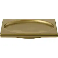 Audo Copenhagen - Divot Tablett, 18 x 18 cm, Messing