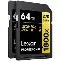 Lexar 1800x Sdxc Uhs-ii Clase 10 64gb Speicherkarte