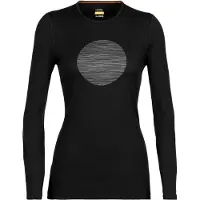 Icebreaker 200 Oasis Ski Circle Langarm Rundhalsshirt Damen schwarz