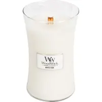 Woodwick White Teak 609g Kerze