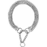 Trixie Training 3 Rows Reduces Tension 2.5 Mm Collar Silber 50 cm