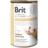 Brit Veterinary Diet Hepatic Turkey&Pea 12x400 g