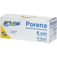 ERENA Porena elast.Mullbinde 6 cm weiß o.Cello 10 St Binden
