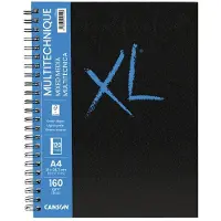 Canson Skizzenbuch XL BOOK MIXED MEDIA, DIN A4 60 Blatt, 210 x 297 mm, Hochformat, 160 g/qm, leicht gekörn