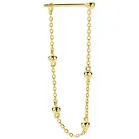 Jackie Gold Bulles de Bruxelles Einzelohrstecker aus 14 Karat Gelbgold