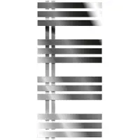 LuxeBath Iron EM Design Badheizkörper - 500 x 1000 mm - Chrom - Designheizkörper Paneelheizkörper Heizkörper Handtuchwärmer, ohne Heizstab