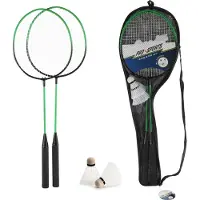 Toitoys PRO SPORTS Badminton-Set mit 2 Federbällen in Tasc