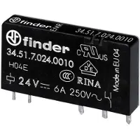Finder 34.51.7.060.4010 Printrelæ 60 V/DC 6 A 1 x skiftekontakt 20 stk