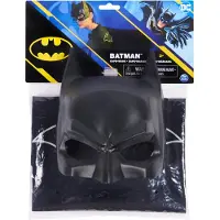 Spin Master DC Comics , Batman Umhang- und Maskenset, Einheitsgröße, Rollenspiel-Kostüm für Jungen und Mädchen, Kind, Halbgesichtsmaske, 3 Jahr(e), Comicbuch
