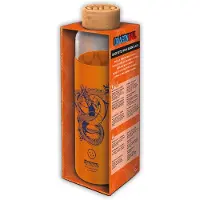 Sans marque DRAGON BALL - Bouteille en verre avec manchon silicone 585ml