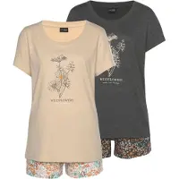 Vivance DREAMS Shorty in grau-geblümt, sand-geblümt | Gr.: 36-38