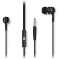 Motorola Sound Earbuds 105 In Ear Kopfhörer mit Kabel - Integriertes Mikrofon - Kristallklarer Klang - inkl. 6 Silikon-Ohrpolster - Schwarz