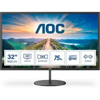 AOC V4 Q32V4, 80 cm (31.5"), 2560 x 1440 Pixel, 2K Ultra HD, LED, 4 ms, Schwarz