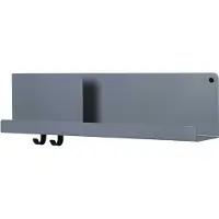 Muuto Folded Wandregal, 63 x 16 cm, blaugrau