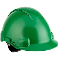 3M Schutzhelm Peltor G3000, Pinnlock-Verschluss,G30DUG, EN 397, mit 4-Punkt-System, Größe 54-62, grün