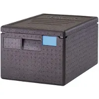 Multi Termokasse 1/1GN 60x40x31.6 cm med låg EPP Sort,1 stk