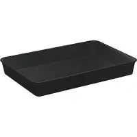 Waca 1406 Auslageschale Präsentationsschale 420 x 280 x 60 mm schwarz