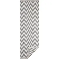 NORTHRUGS Teppich "Palma Wendeteppich", rechteckig, 5 mm Höhe, In-& Outdoor, Wetterfest, Balkon, Läufer, Wohnzimmer, Wasserfest