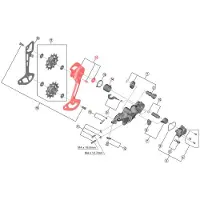 Shimano Montage der äußeren hinteren Umwerferplatte RD-M8120