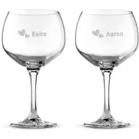 Yoursurprise Gin Tonic Glas mit Gravur (2 Stück)