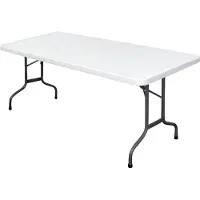 Bolero Rechteckiger Klapptisch, Weiß 182,7Cm