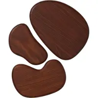 Ferm Living Tablett Cairn Dark Brwon (3er-Set)