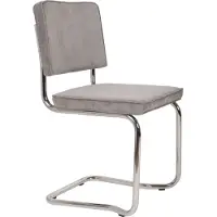 Zuiver 2er Set Ridge Rib Kink Esszimmerstuhl Stahl/Polyester stapelbar