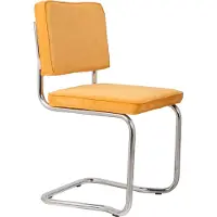 Zuiver Ridge Rib Kink Esszimmerstuhl Stahl/Polyester stapelbar