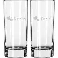 Royal Leerdam Longdrinkglas mit Gravur (2 Stück)