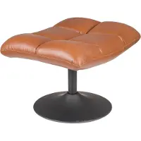 Dutchbone | Hocker Amalea Samt orange Kunstleder 52x46x67 cm | NADUVI