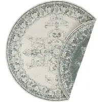 NORTHRUGS Teppich "Borbon Wendeteppich", rund, 5 mm Höhe, In-& Outdoor, Wetterfest, Balkon, Garten, Wohnzimmer, Wasserfest