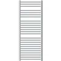 LuxeBath Badheizkörper 600 x 1500 mm - Chrom - gerade mit Seitenanschluss - Heizkörper Handtuchwärmer Handtuchtrockner, ohne Heizstab