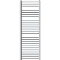 LuxeBath Badheizkörper - 500 x 1500 mm - Chrom - Gebogen mit Seitenanschluss - Heizkörper Handtuchwärmer Handtuchtrockner, ohne Heizstab