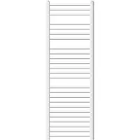 LuxeBath Badheizkörper - 500 x 1500 mm - Weiß - gebogen mit Seitenanschluss - Heizkörper Handtuchwärmer Handtuchtrockner, ohne Heizstab