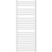 LuxeBath Badheizkörper - 600 x 1500 mm - Weiß - gebogen mit Seitenanschluss - Heizkörper Handtuchwärmer Handtuchtrockner, ohne Heizstab