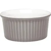 Olympia 12 Stück Pastel Auflaufförmchen grau 14,5cl. 12 Stück, 4 x 9(Ø)cm, Kapazität: 14,5cl