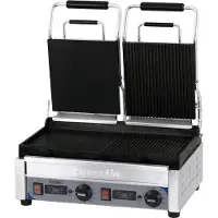 Casselin Panini Grill 2-fach - Premium mixed - Glatt / Gerillt mit Timer CGP2HRBLPT