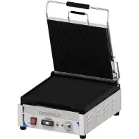 Casselin Panini Grill XL Premium Kompakt - Gerillt / Glatt - mit Timer CGPRLXLPT