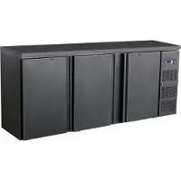 CombiSteel Barkühler Schwarz 3 Türen - 2002 x 513 x 860 mm