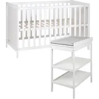 Roba Set inkl. Wickelkommode und Beistellbett, mit Lattenrost, 60 x 120 cm | Gr.: onesize