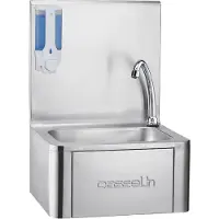 Casselin Handwaschbecken mit Kniebedienung und Seifenspender CLV1B