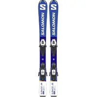 Salomon - Ski Set inkl. Bdg. - S/Race Jr S + C5 Gw 2023 , aus Wolle - Blau