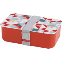 Easy life Lunchbox "Geometric" in Rot/ Bunt - onesize